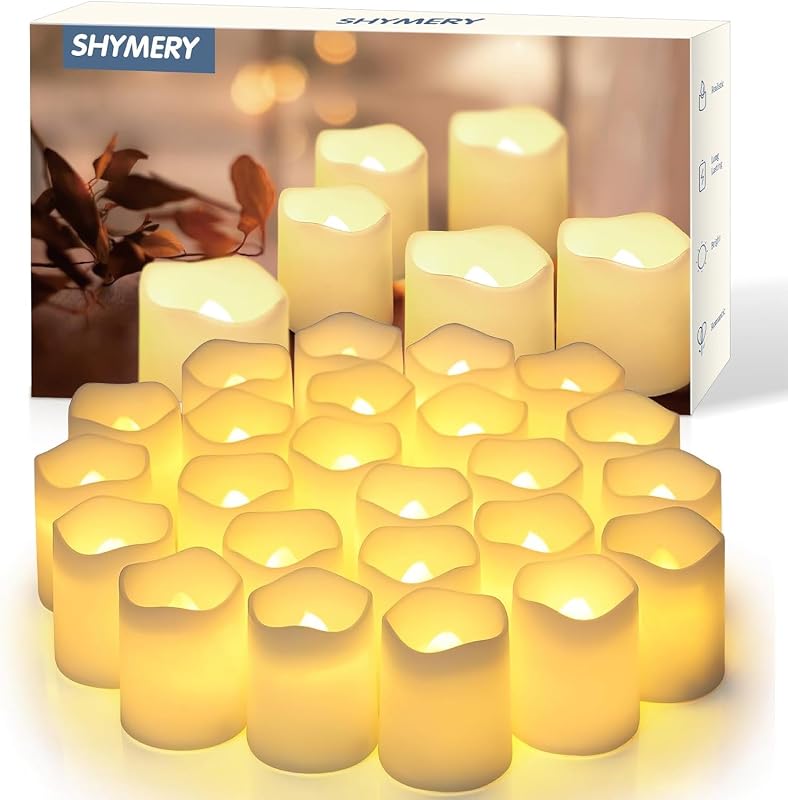 SHYMERY Flameless LED Votive Candles