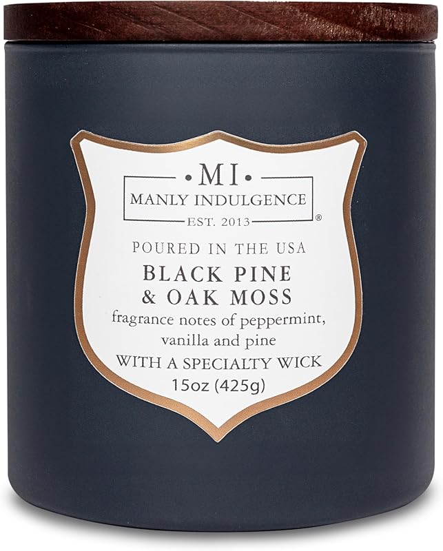 Manly Indulgence Black Pine Oakmoss Candle