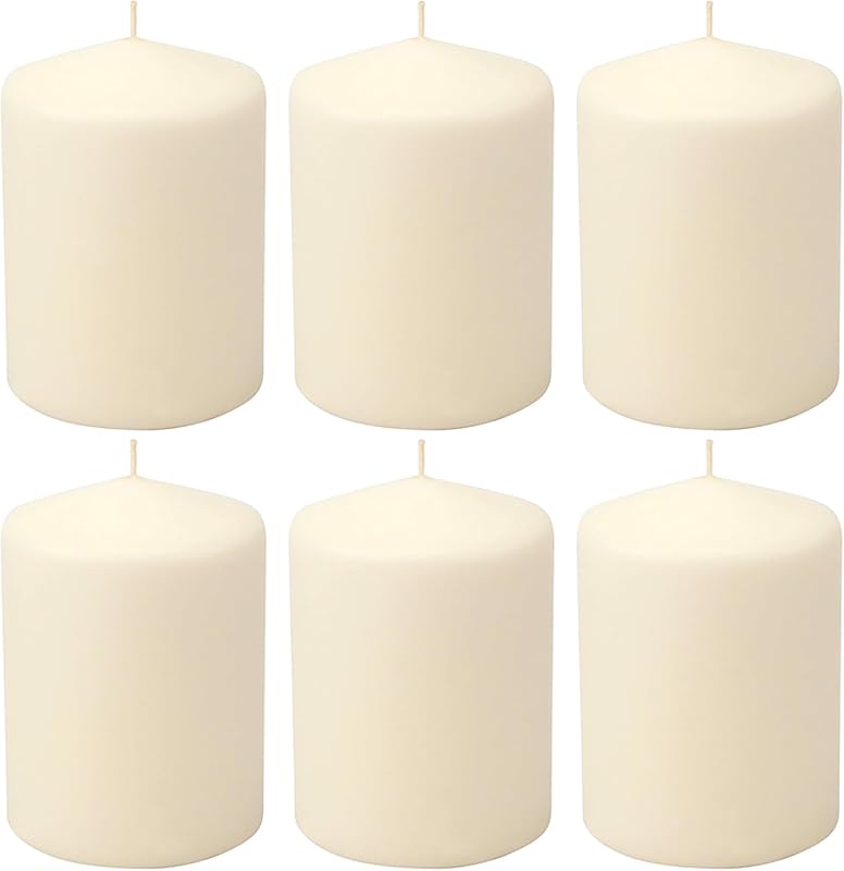 Stonebriar 3x4 Ivory Pillar Candles