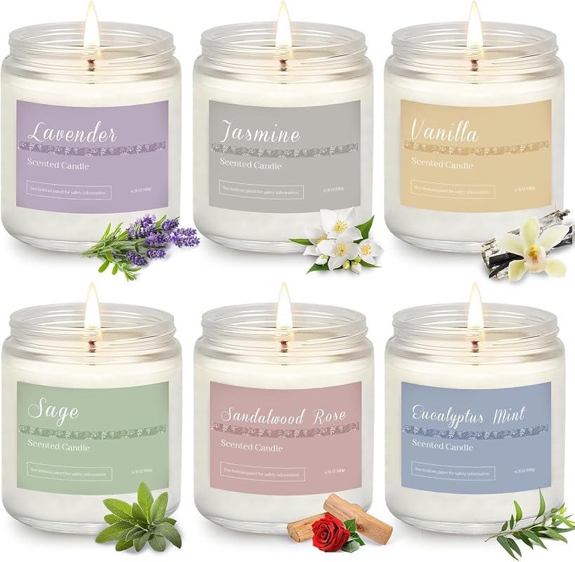6-Pack Aromatherapy Candle Gift Set