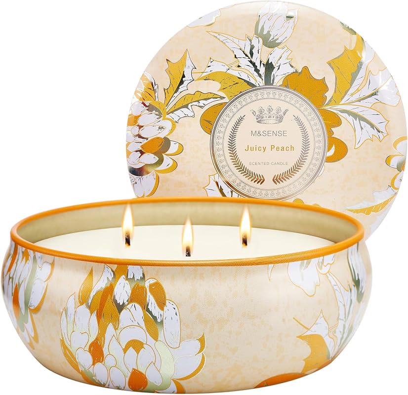 M&SENSE Peach Soy Candle