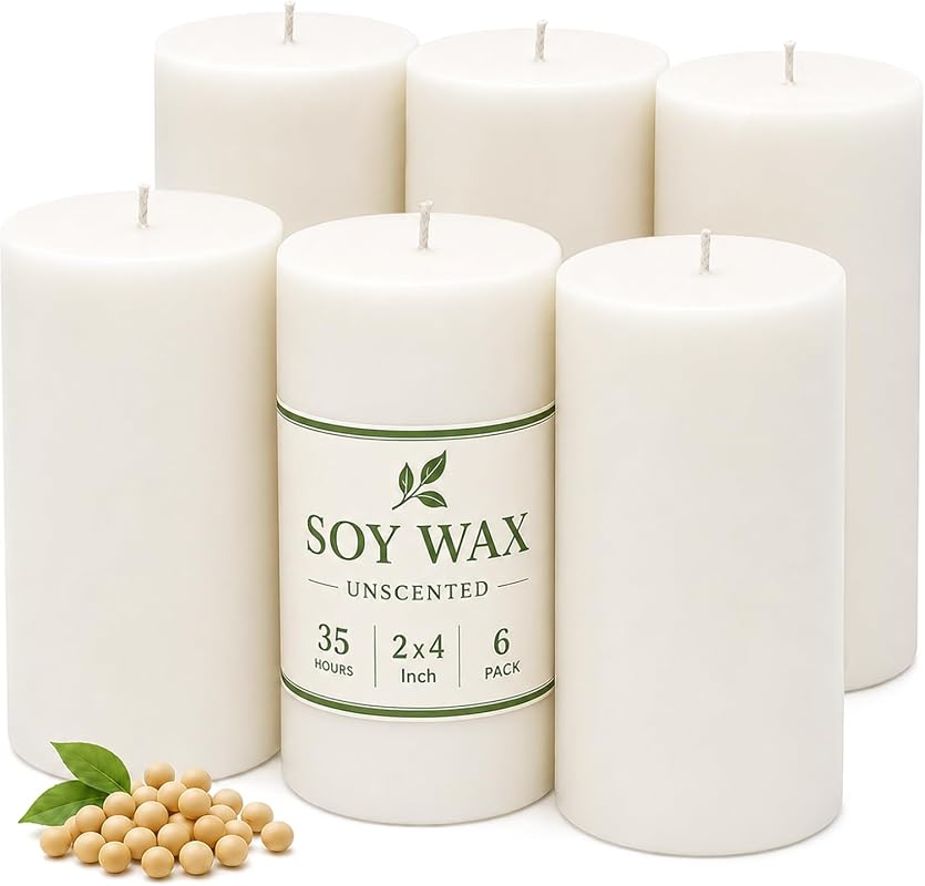 Soy Wax Pillar Candles
