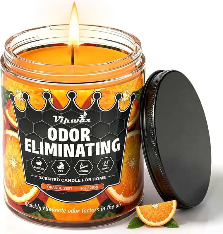 Orange Odor Eliminating Candle